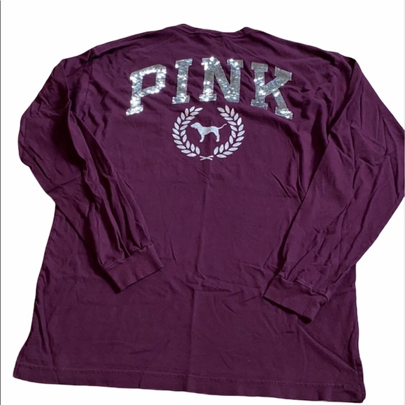 PINK Victoria's Secret Tops - Pink Victoria’s Secret Bling Long Sleeve Size S